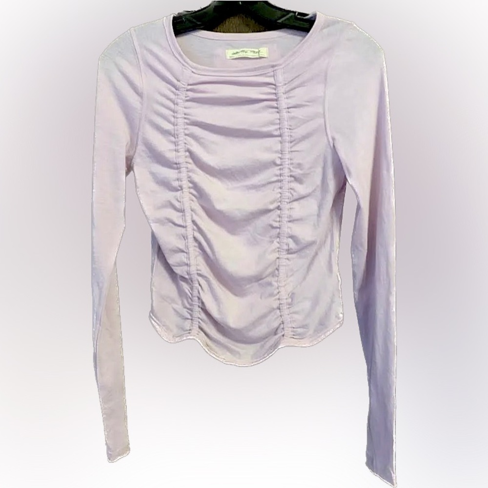 Free People-Mile a Minute Long Sleeve Exclusive. Color Lilac - Medium- NWOT